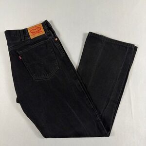 Levi's 517 Bootcut Jeans Black Wash Denim Mens W40 L34